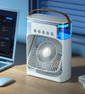 Aéris — Ventilateur rafraîchisseur 3-en-1 (brumisateur + veilleuse LED)
