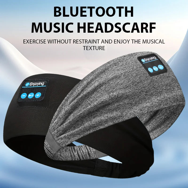 Yoga Hairbands Wireless Bluetooth Headphones Soft Elastic Sports Headbands Sleeping Music Eye Mask Outdoor Sweatband Earphones